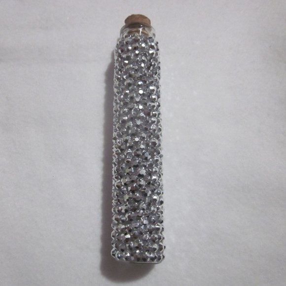 Silver Bling Empty Potion Bottle. Imperfection. - Picture 1 of 3
